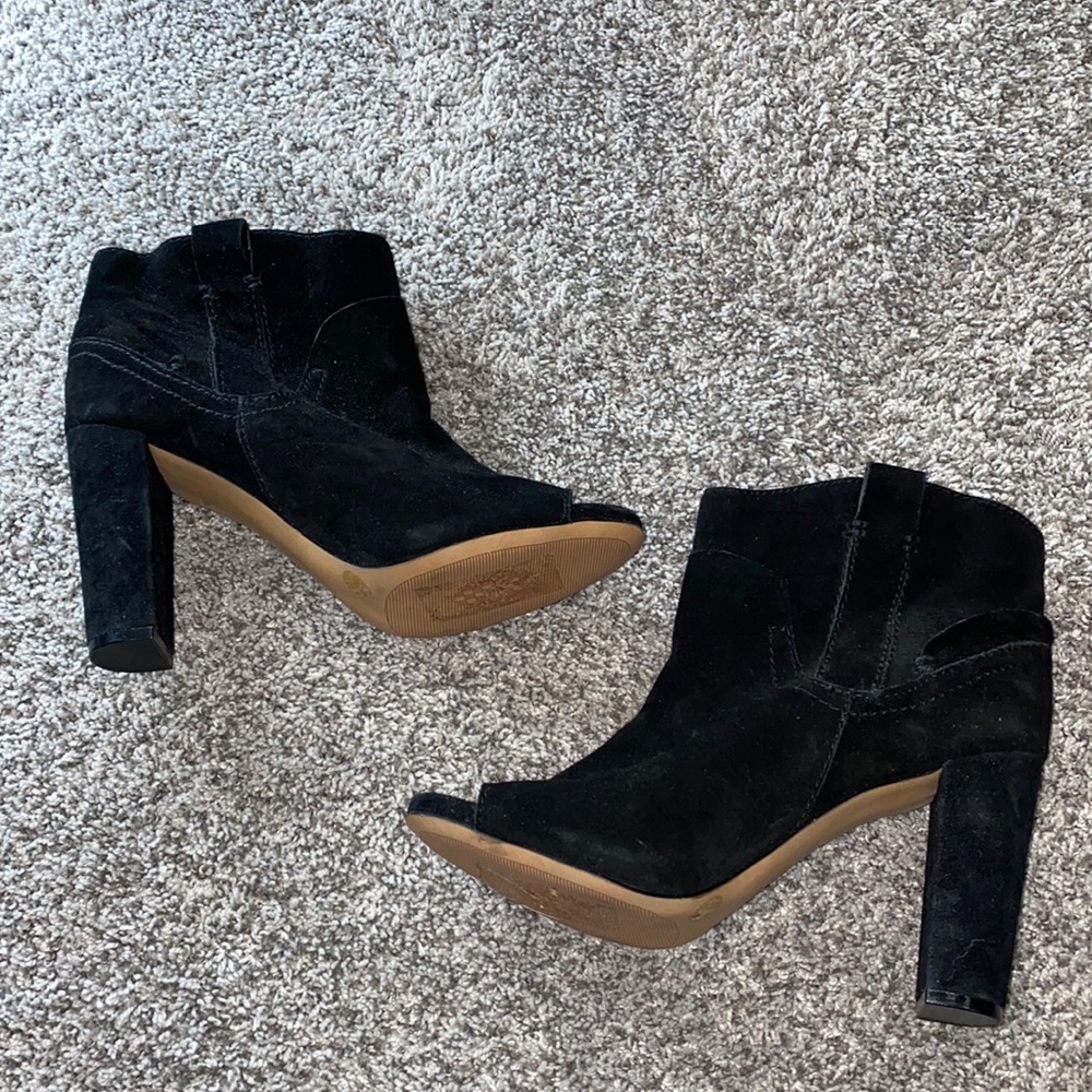 Vince Camuto Camey peep toe booties